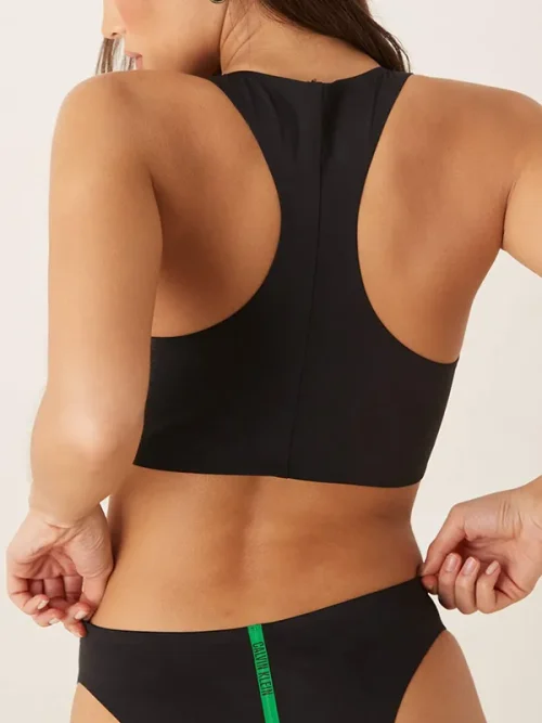 Custom black vest sports logo bathing suits - Image 4