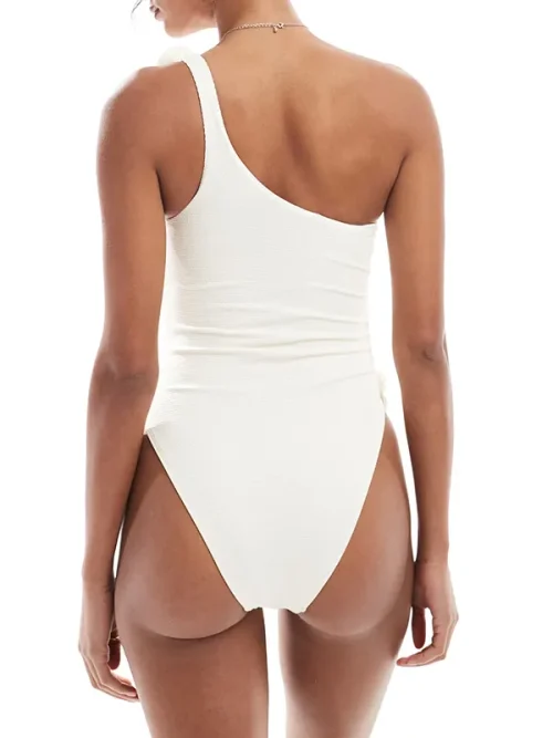 Custom one-shoulder bow fit bathing suits - Image 3